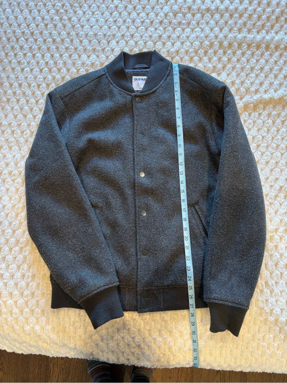 Old Navy Dark Charcoal Bomber Jacket